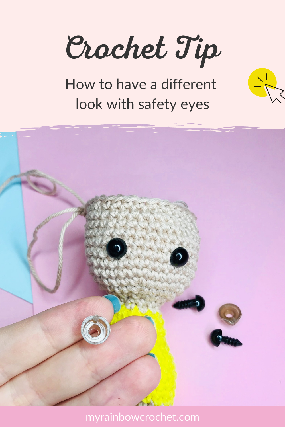 Amigurumi Eye Tip - My Rainbow Crochet